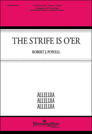 The Strife Is O'er SATB choral sheet music cover Thumbnail
